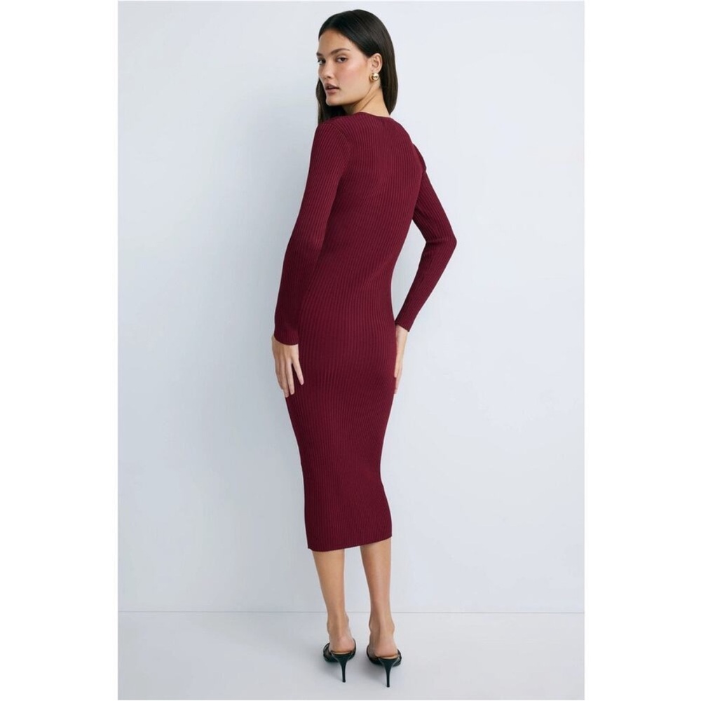 Adam Lippes x RTR Geo Knit Midi Dress, Size: L - Picture 3 of 14